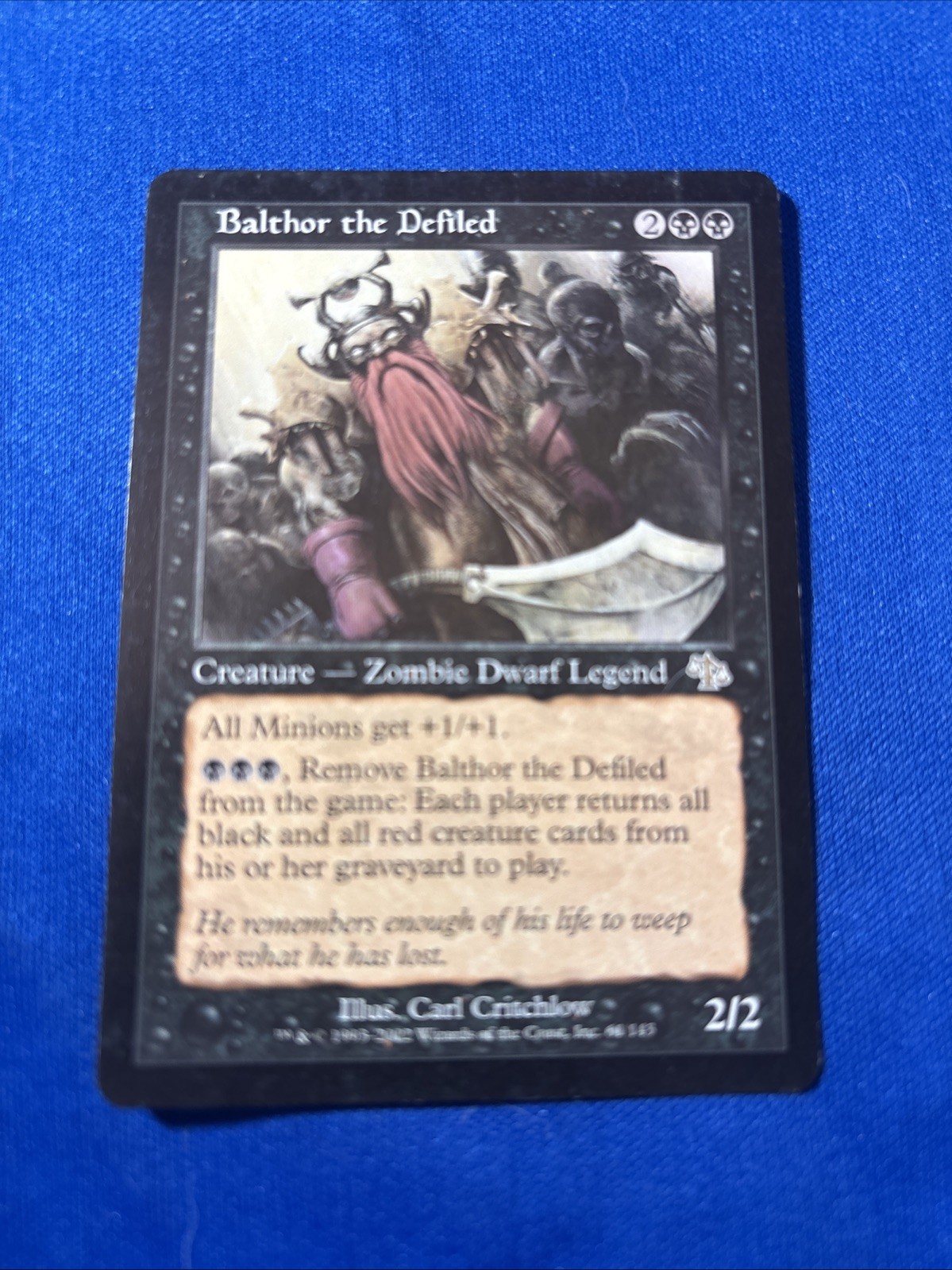 1x BALTHOR THE DEFILED x1 LP Judgment MtG Magic fast shipping
