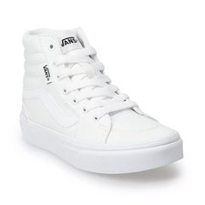 Vans Filmore Hi Youth Size White Canvas High Top Sneakers