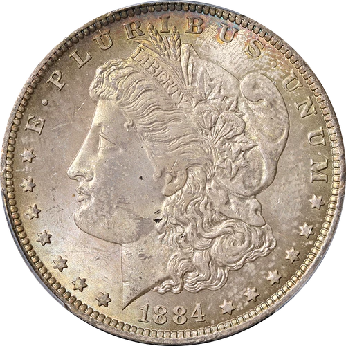 1884-O Morgan Silver Dollar PCGS MS65 - Toning