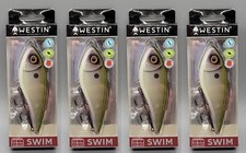 4x Westin - Green Ghost - Swim Suspending Lipless Glidebait 4 in. NEW    E22