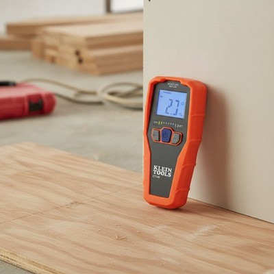 LED Display Pinless Moisture Meter - Non-Destructive Detection Up to 3/4-Inch