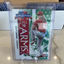 2025 Panini Crusade Call to Arms Rhett Lowder #1 Reds Green /249 Rookie