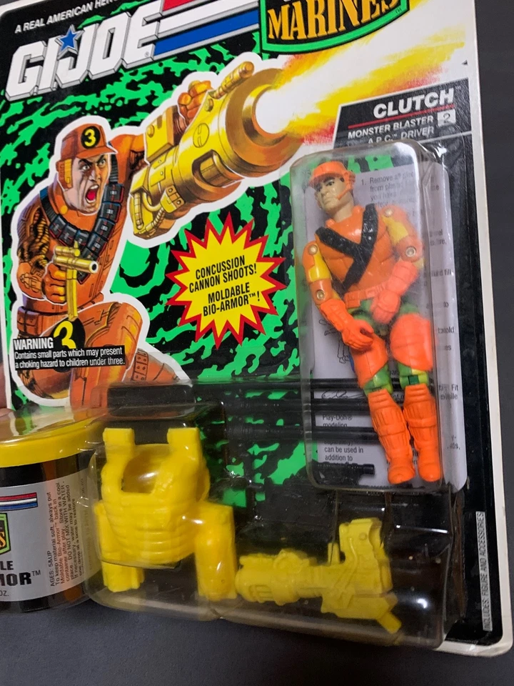 Gi joe Clutch Mega Marines Blíster 1992 - Imagen 2 de 4