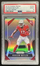 2019 Panini Prizm Hakeem Butler #350 Silver Prizm Rookie RC PSA 9 Cardinals
