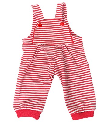 Bitty Baby Our New Baby Outfit Overalls Pleasant Company Striped Red Retired Set