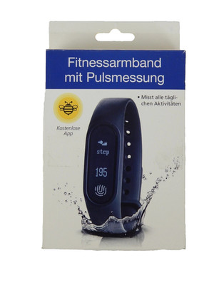 Fitnesstracker Deluxe Fitness-Armband Activity Tracker Aktivitätstracker schwarz