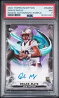 2024 TOPPS INCEPTION ROOKIE AUTO PURPLE #RADM DRAKE MAYE ROOKIE RC /125 PSA 7