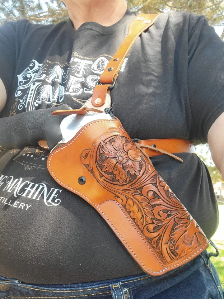 Leather Chest Holster, Hunting, Alaska Rig, Kodiak Rig, Sportsman's Rig, Smith - Image 2 of 4