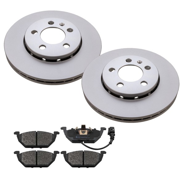 Bremsen Set Vorn FüR VW Polo 9N 6R Ibiza Fabia Roomster Bremsscheiben + BeläGe-image