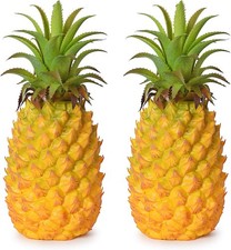Lvydec 2 Pack Artificial Pineapple, Realistic 10.2 - 2 Pack, Yellow