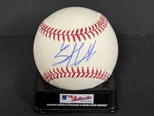 Trent Grisham Yankees Signed MLB Baseball BECKETT Witness Hologram Imperfect