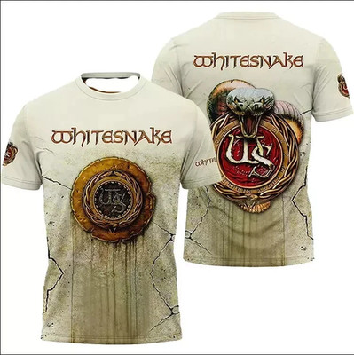 Rare Whitesnake Here We Go Again Cover AOP Gift Valentine 3D T-shirt