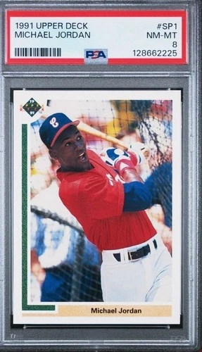 1991 Upper Deck #SP1 Michael Jordan White Sox PSA 8