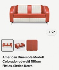 Sofa American Diner Retro Leder Couch