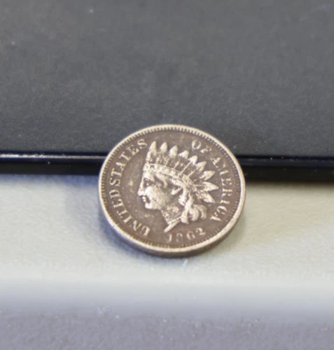 1862 US Indian Cent 1c (Corrosion) Fine