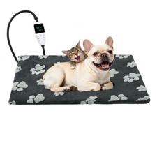 Cat Heating Pad with Smart Thermostat Switch, Heated Puppy Crate Pads with Pl...
