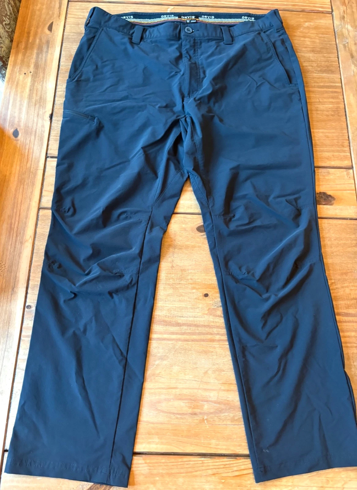 Orvis Performance Stretch Nylon/Spandex Fishing Hiking Pants Men's 38x30 BLUE