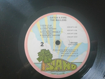 The Wailers Catch A FIRE First Press SW - 9329 OHNE ZIPPO COVER Vinyl Bob Marley
