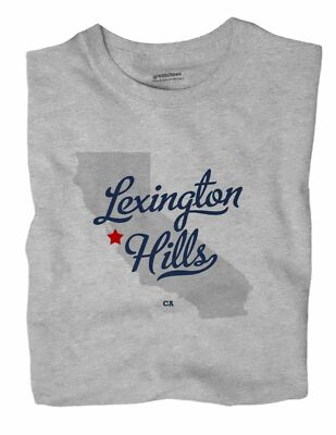 Lexington Hills California CA T-Shirt MAP