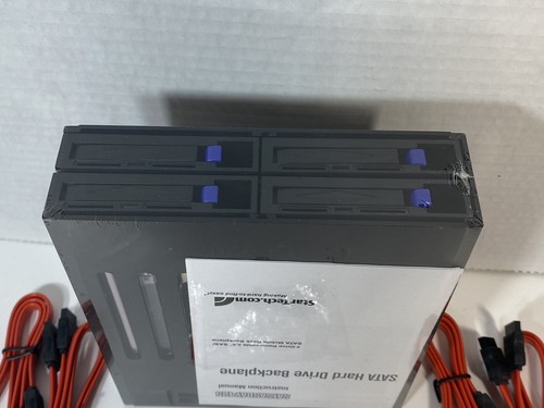 4 Drive 2.5in Removable SAS SATA Mobile Rack Backplane NEW OPEN BOX - Afbeelding 7 van 7