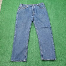 VINTAGE LEVIS 505 REGULAR FIT STRAIGHT DENIM BLUE JEANS MENS SZ 40X30 38X29 