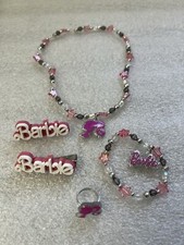 Barbie Jewelry Set Necklace Bracelet Ring Hairpins