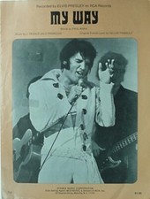 ELVIS PRESLEY SHEET MUSIC, 1969  - MY WAY