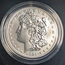 2021-CC Privy Morgan Silver Dollar W/OGP & COA, $1 CARSON CITY