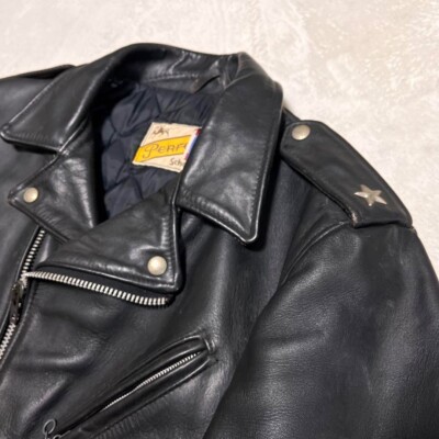 Schott Perfecto Double Leather Riders Jacket Size 40 One Star Made