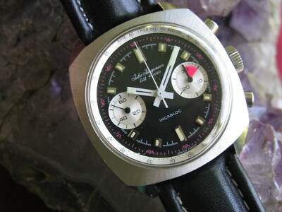 Jules Jurgensen Vintage Stainless Steel Chronograph Watch, Valjoux