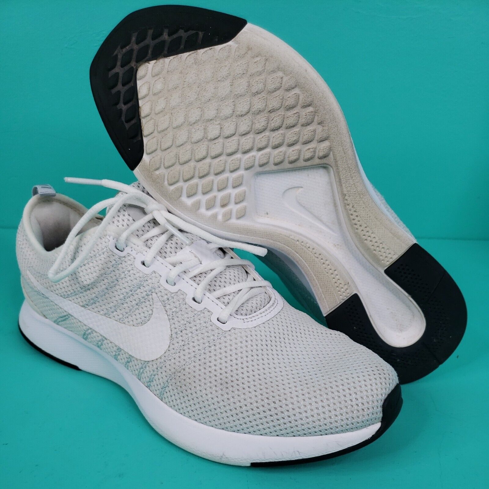 Mm vredig nooit Nike Dualtone Racer White Pure Platinum 917648 102 Running Shoes 7Y Women's  8.5 | eBay