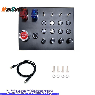 Simplayer Sim Racing Button Box (no Clamp) Suitable for Sim Racing Games