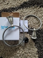 Lot of 2 Moen Brantford Towel Ring - OIL RUBBED Nickel YB2286BN