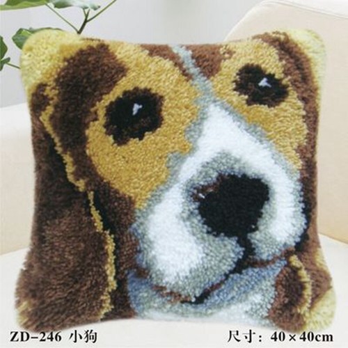 Cushion Cover Latch Hook Rug Making kits for Adults Beginners Embroidery Animals - Picture 6 of 25