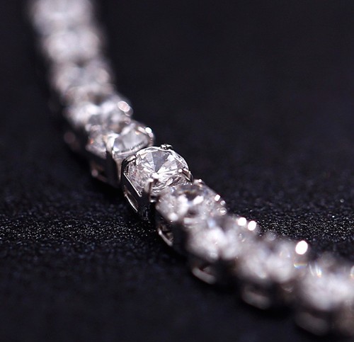 Women Trendy 18K Rose Gold Silver Diamante Tennis Bracelets Jewellery Gift UK - Picture 10 of 16