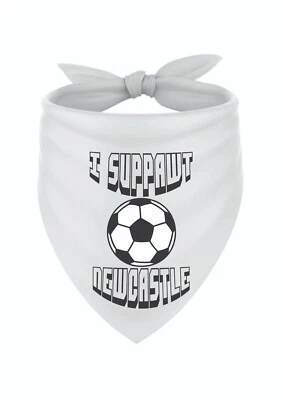 I Suppawt Newcastle Dog Bandana, Bring The Geordie Fun In Our Pet Wear