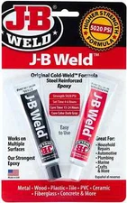 Strongest Metal Steel Aluminum Bond Adhesive Cold Weld Reinforced Epoxy Glue 2Oz