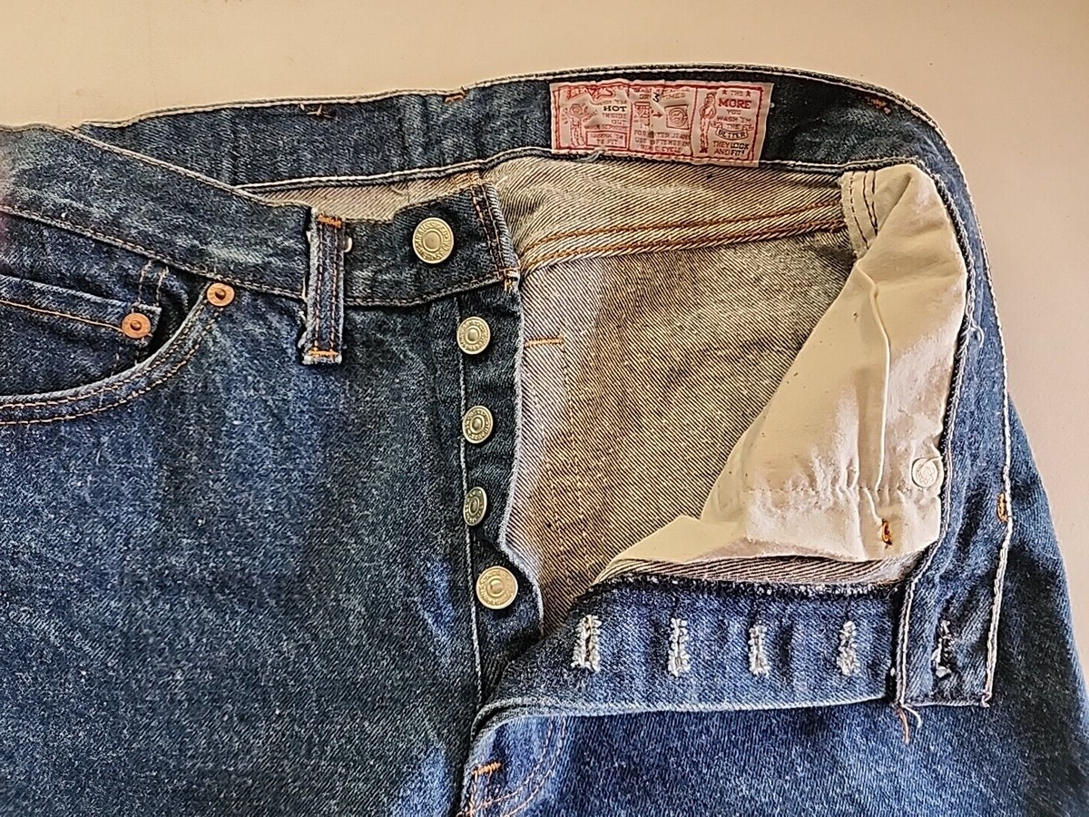 Vintage Levi's 26 501 0118 Denim Jeans Size 33X36(29X32Actual
