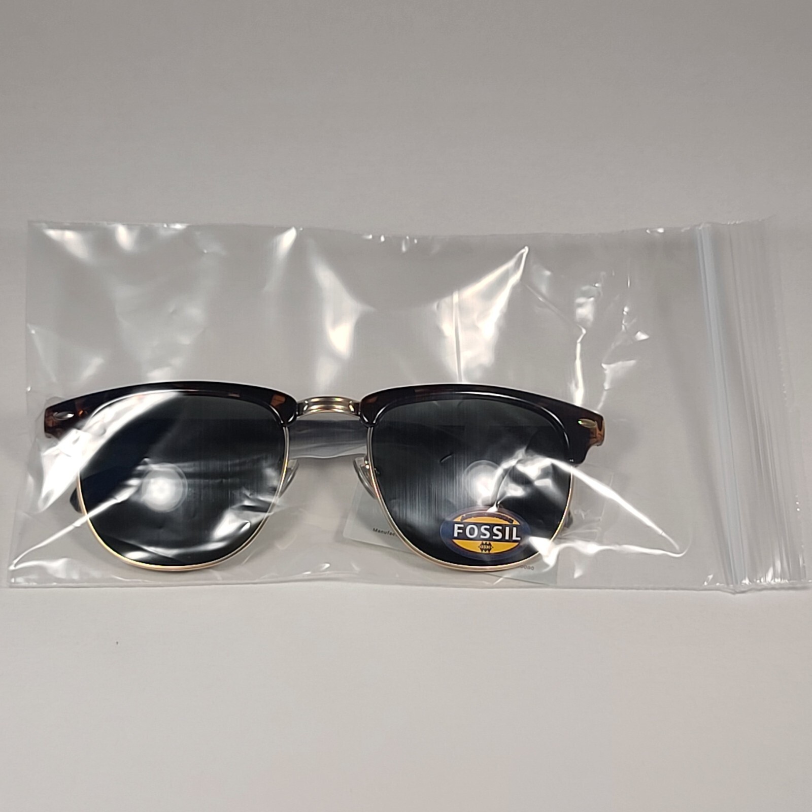 Fossil FM143 Mens Club Sunglasses Tortoise / Gold Frame Solid 