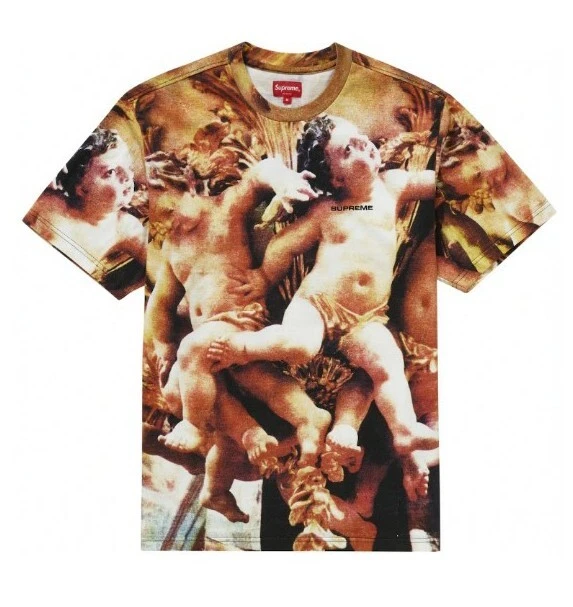 New SUPREME PUTTI tee shirt Size medium SS19 multi