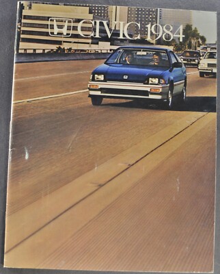 HONDA CIVIC パンフレット 1984 Honda Civic Brochure CRX S Sedan Wagon Hatchback Nice
