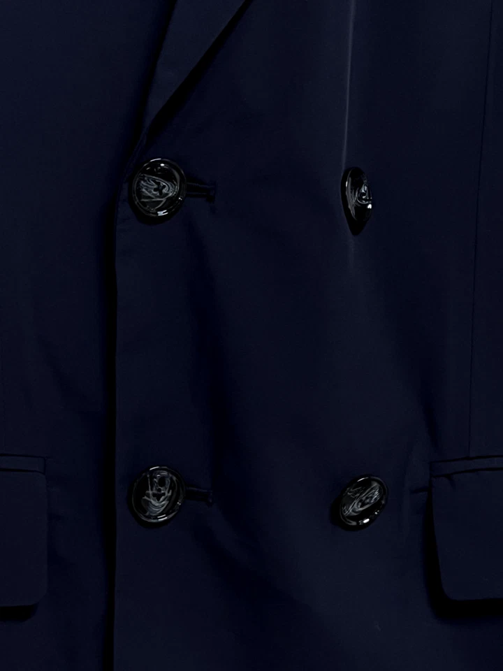 Blazer Emporio Armani Doble Botonadura Talla 48 Hecho en Italia Azul Marino ss22 Minorista 250 Foto 2 de 4