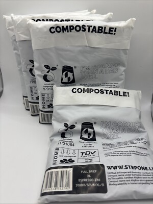 Step One Damen Frauen komplettes Slip Paket x 5 Paar Größe XL Espresso Tini schwarz