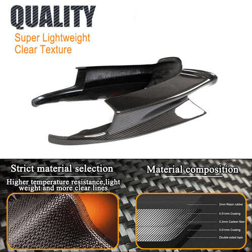 Für BMW E90 E92 E93 M3 Carbon Flaps Frontspoiler Lippe Splitter Frontlippe vorne - Picture 8 of 11