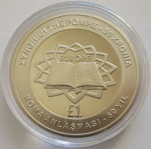 Cyprus 1 Pound 2007 50 Years Treaty of Rome - Picture 1 of 2