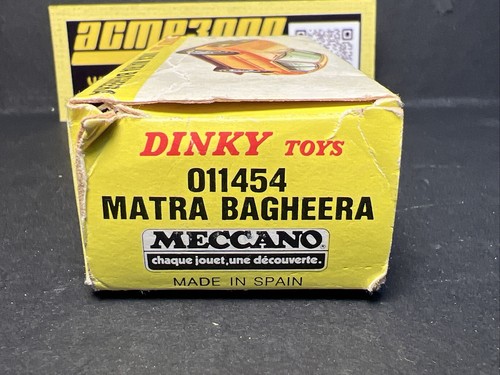 French Dinky Toys 1978 011454 SIMCA MATRA BAGHEERA - Caja original, hecha en España - Imagen 15 de 18