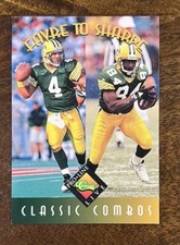 1994 Classic Pro Line Live Classic Combos Favre to Sharpe - Packers