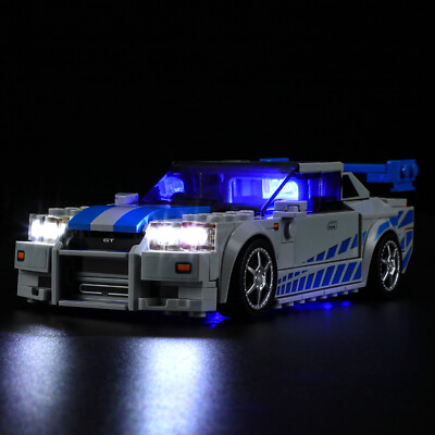 LED Licht-Set für LEGOs 2 Fast 2 Furious   Nissan Skyline GT-R (R34) 76917