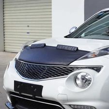 PU Leather Car Bonnet Hood Bra Wind & Bug Deflectors For Nissan Juke 2011-19 US