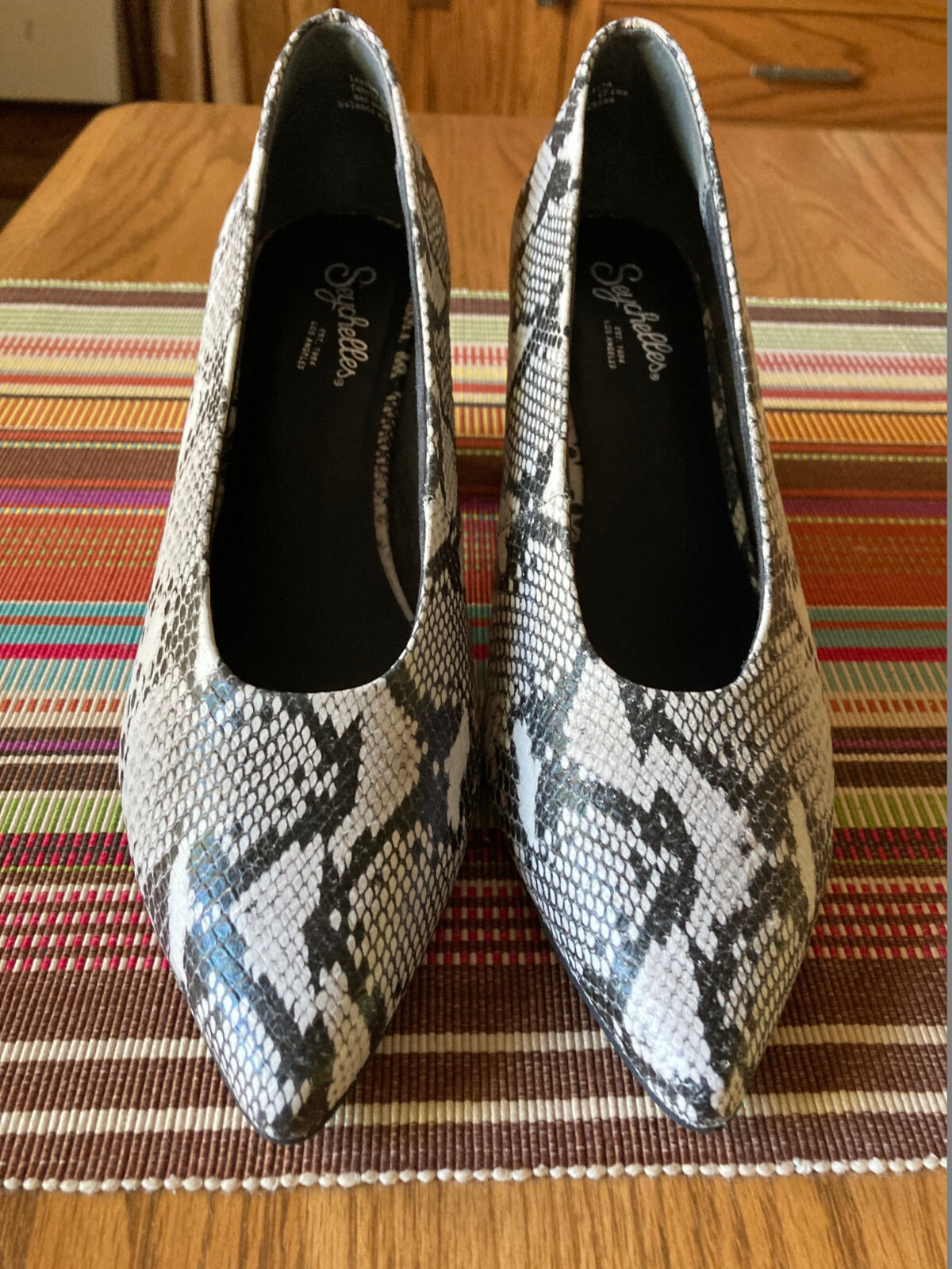 Python Print Women's Seychelles Pump Style Shoes … - image 1